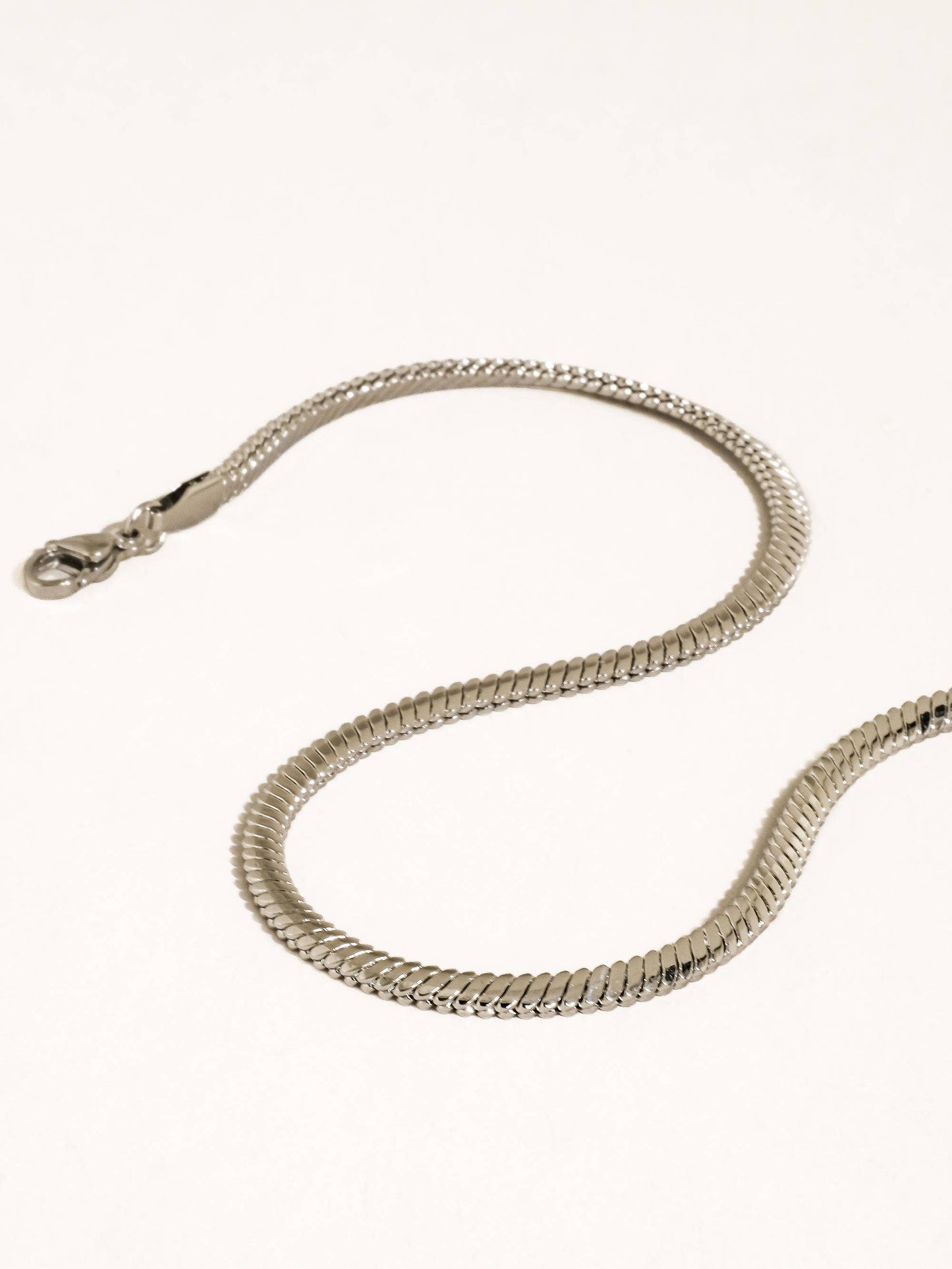 Papillon 18K Gold Non-Tarnish Classic Snake Chain Necklace