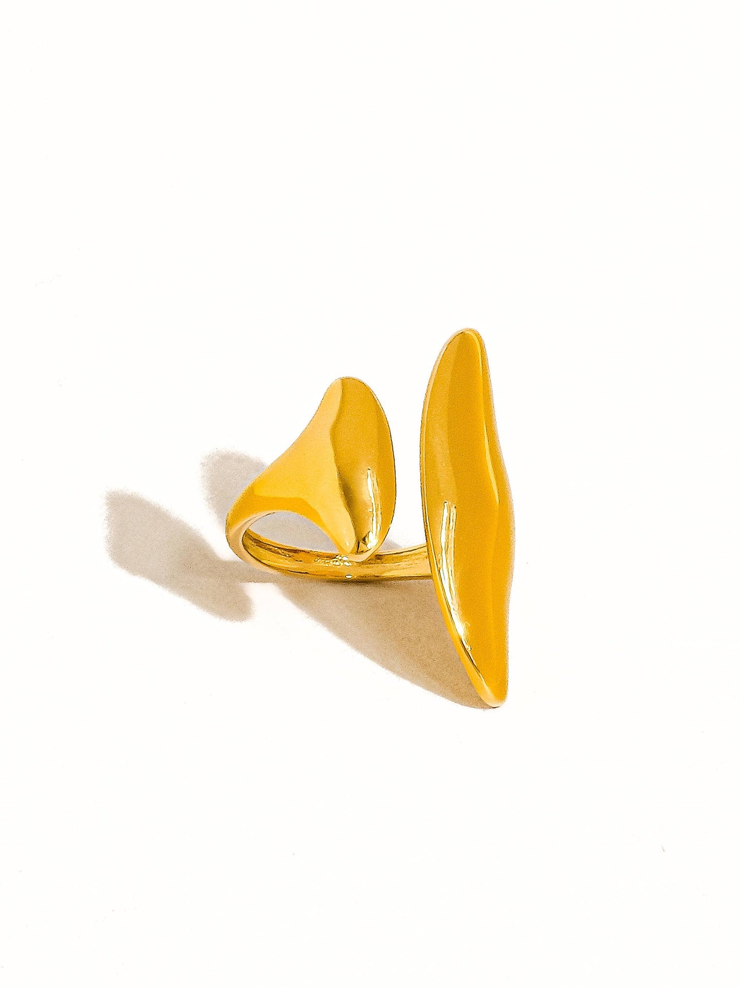 Danielle 18K Gold Non-Tarnish Abstract Statement Ring